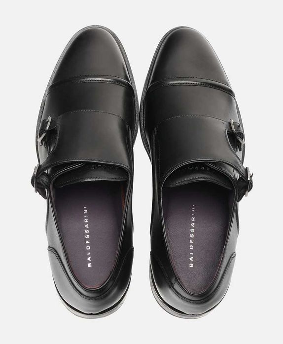 Елегантни мъжки кожени обувки Baldessarini тип Double monkstraps