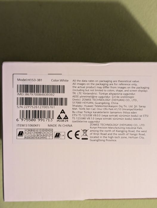 Nou Modem Huawei H153-381 5G Flybox 5G, Garanție
