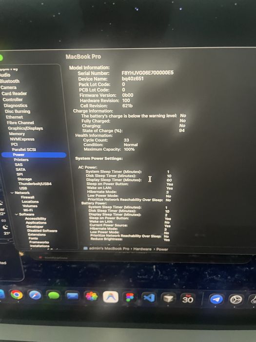Macbook Pro M4 chip - 16/512 - silver