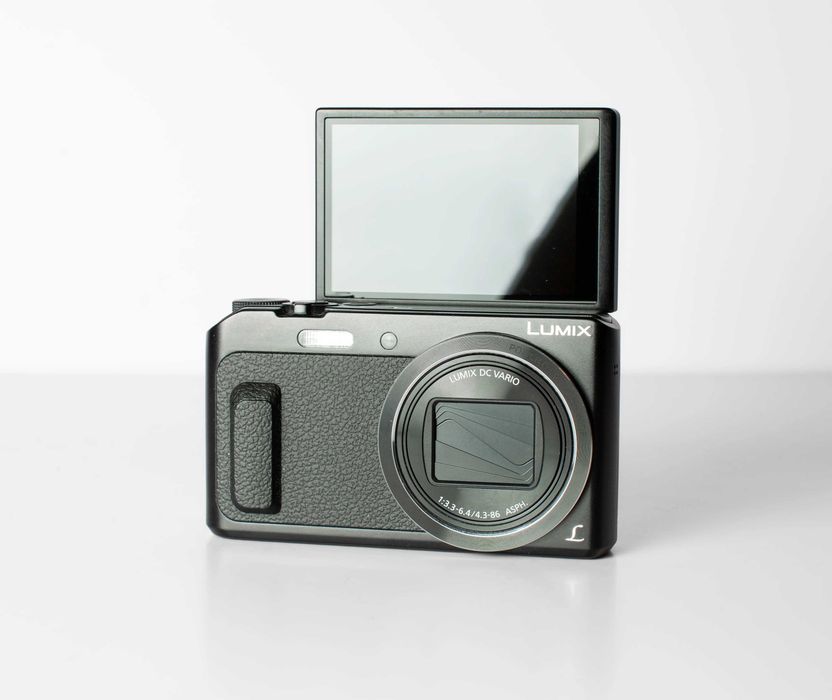 Panasonic LUMIX DMC TZ57 компактна дигитална камера с голям 20х оптичен зум, цифров фотоапарат 16mp и Full-HD видео с въртящ се селфи екран