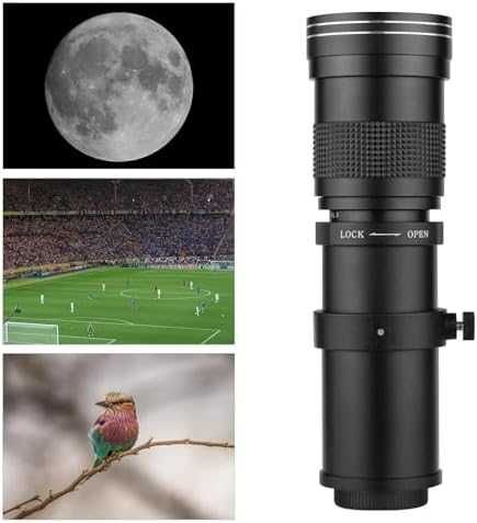 Нов 420-800mm супер телеобектив ръчен фокус за Canon EOS + ED стъкло