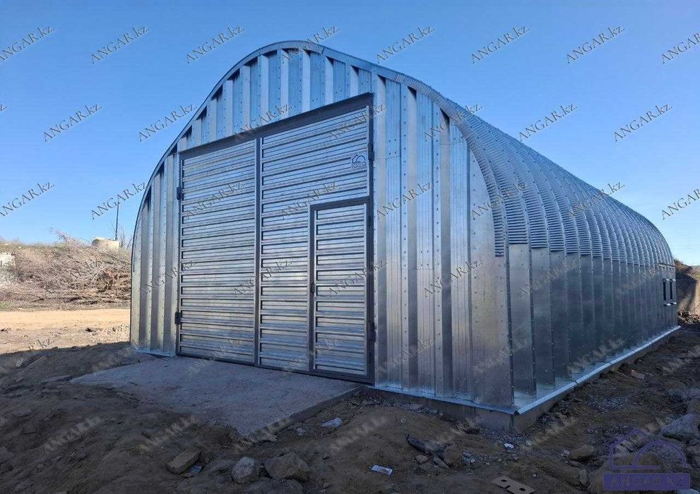 Ангар бескаркасный разборный