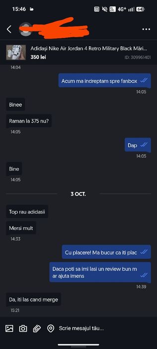 Adidași Nike Air Jordan 4 Retro White Oreo Mărimea 42, sosete Nike gratis