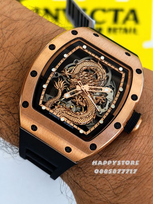 INVICTA Dragon Rose Gold automatic 42 mm, Инвикта нов мъжки часовник