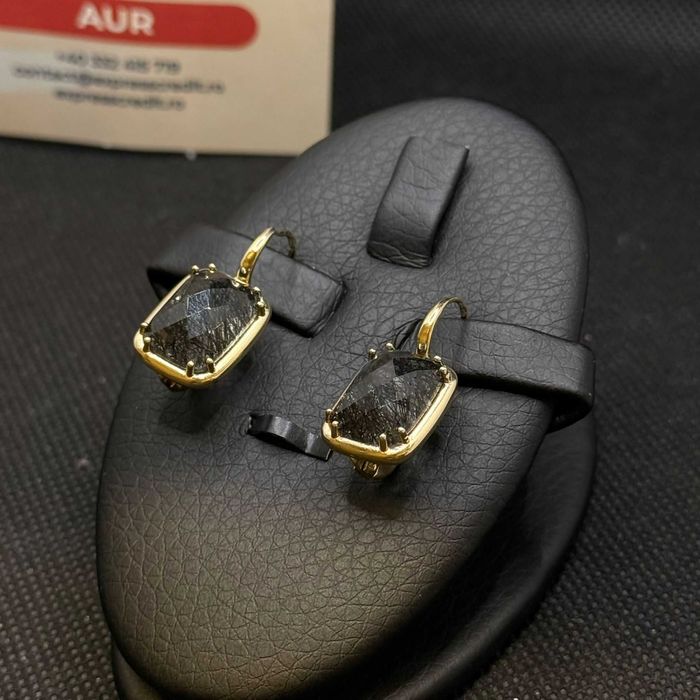 Set cercei si inel aur 14K 6.87g si 3.68g (AG15 Gara 1 B33844.1) Garantie 2 ani!