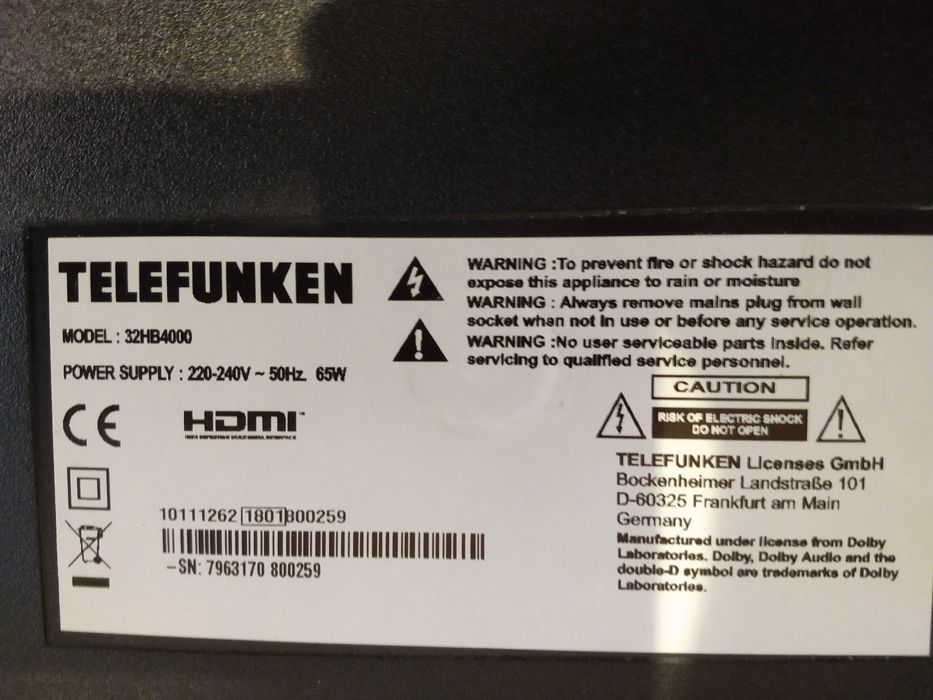 Телевизор Telefunken