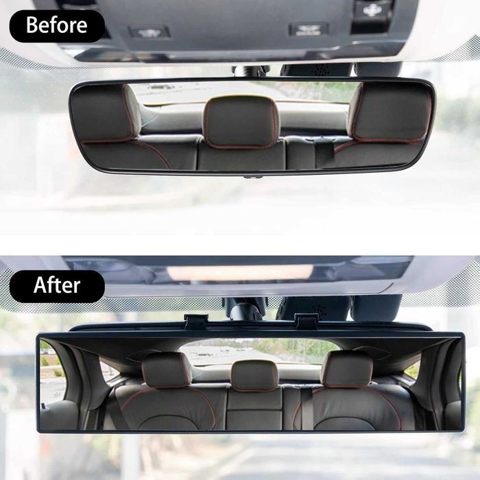 Огледало за обратно виждане с термометър и компас