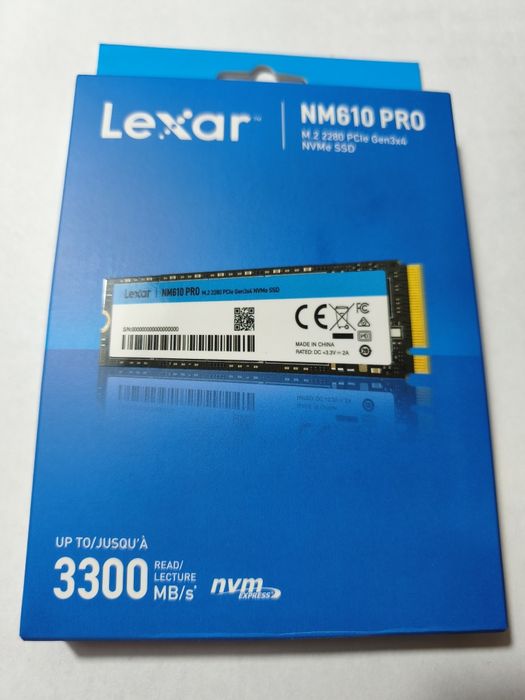 1tb ssd Lexar m2 nvme nm610 Gen 3x4.В отличном состоянии!