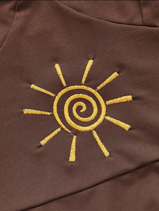 Кафява лятна рокля