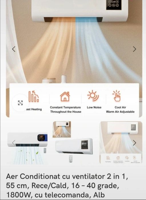 2 in 1 Aer conditionat si aeroterma