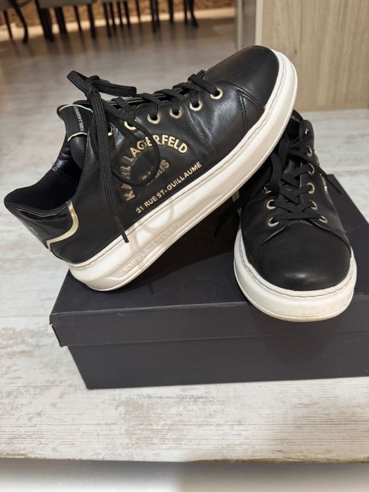 Кожени спортни обувки Karl Lagerfeld