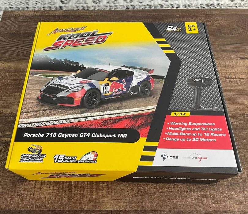 Кола с дистанционно управление, 1:14 Porsche 718 Cayman GT4