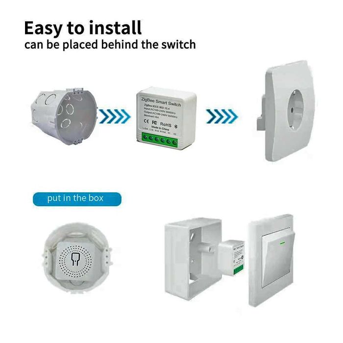 Wi-Fi + RF модуль для умных выключателей совместим с Алисой