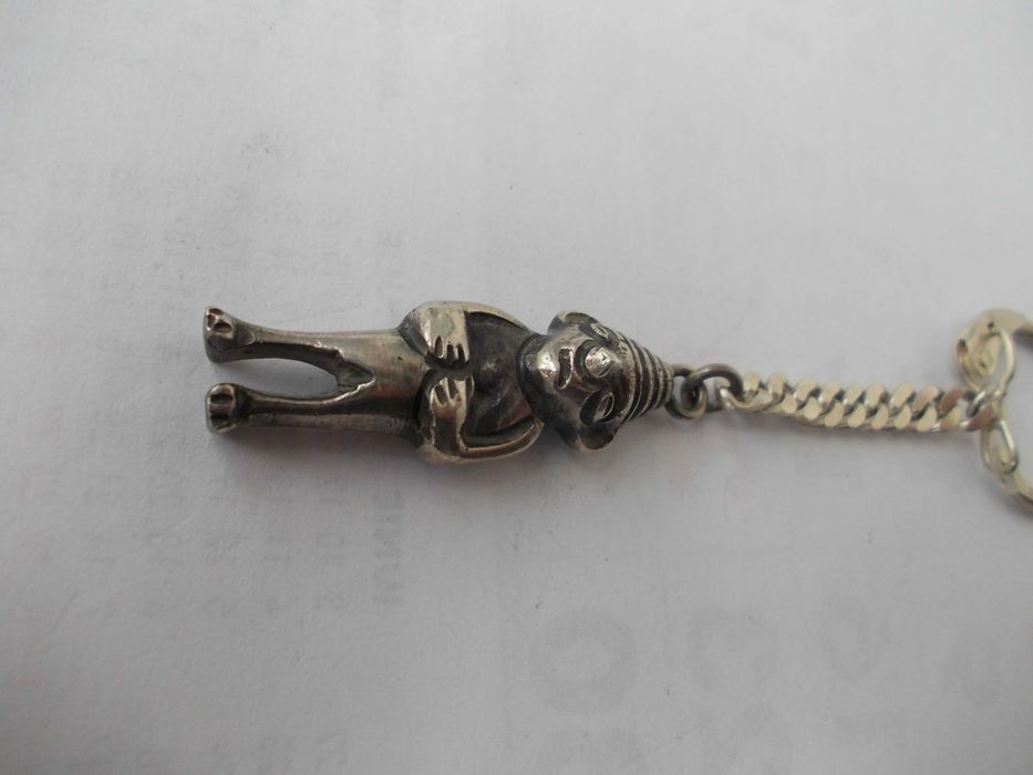 Breloc vechi din argint Peru