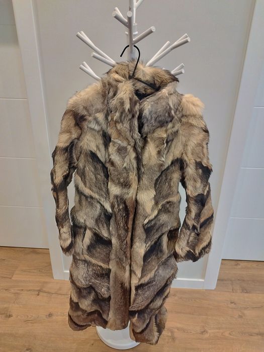 Дамско палто естествен косъм