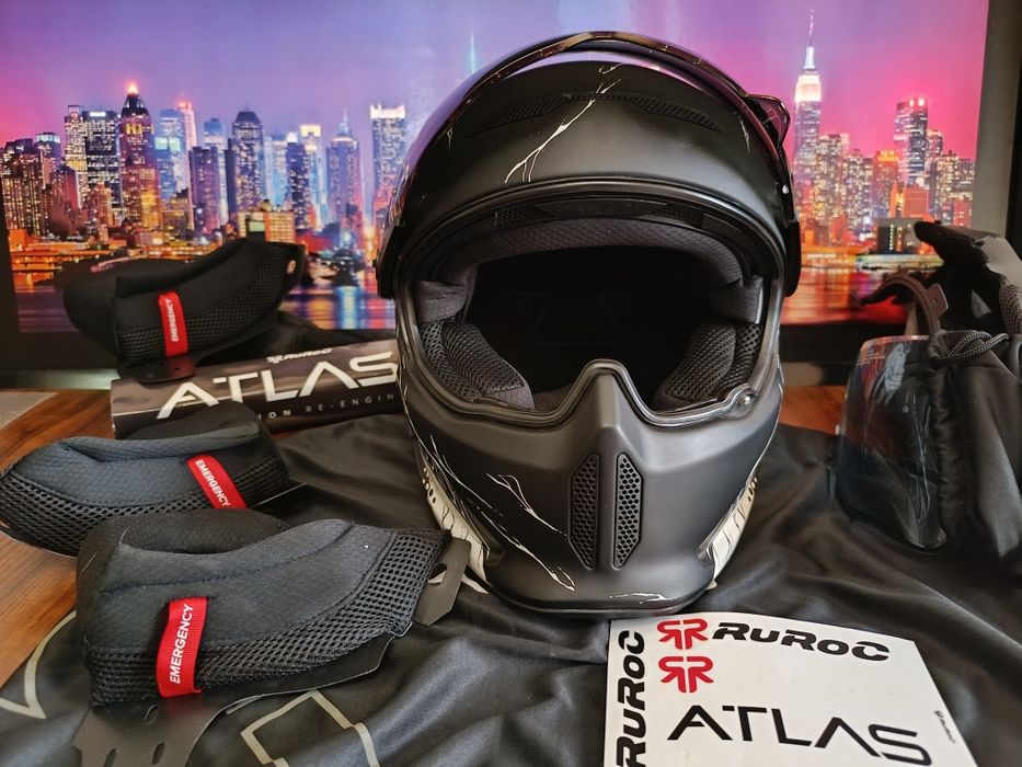Мото шлем от бренда RUROC ATLAS 2.0