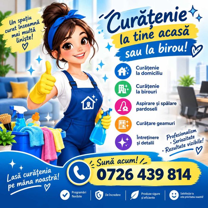 Servicii profesionale de curățenie