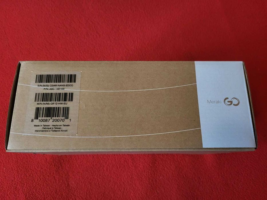 Безжичен рутер Cisco Meraki GO Wi-Fi 6 AccessPoint EU Бял GR12-HW-EU