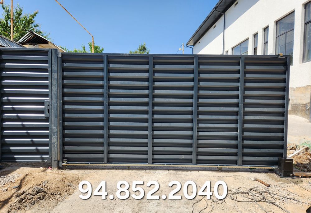 Откатные ворота.   раздвижные ворота,  роллетные ворота,  ролставни