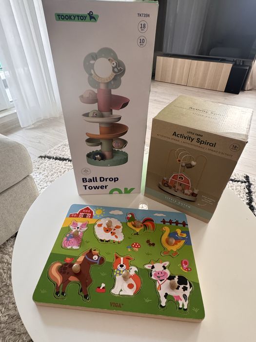 Детски дървени играчки 12+ месеца