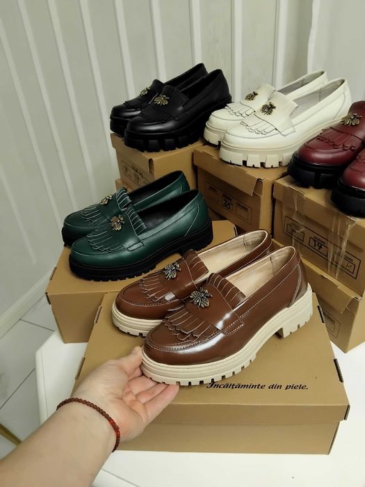 Mocasini din piele naturala pret de producator,toate marimile