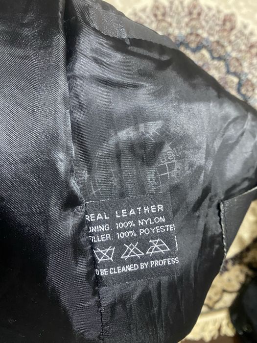 Мужская байкерская кожаная куртка