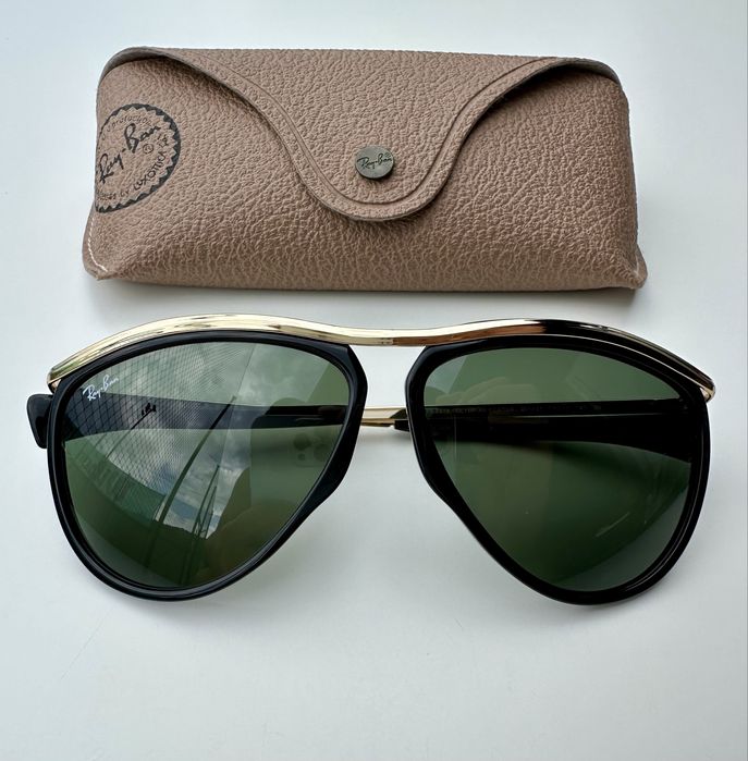 RAY BAN RB2219 Olympian Aviator 59mm VINTAGE / Рядък модел/Made in Italy