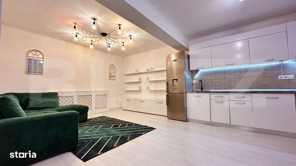 Apartament de vanzare, 3 camere, terasa 12 mp, mobilat si utilat - cen