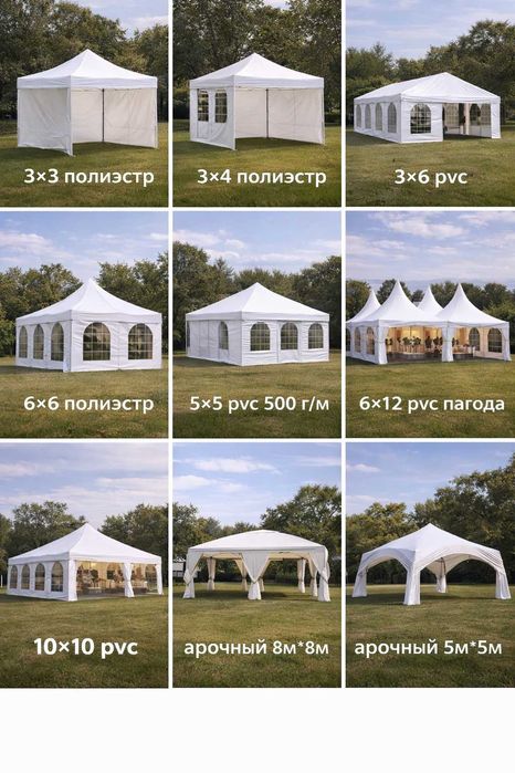 Шатры в аренду, Тенты