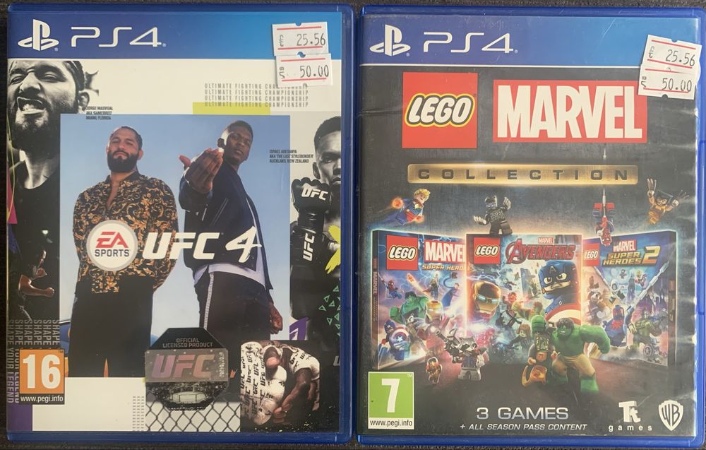 игри за Playstation 4, PS4 games UFC4, Lego Marvel collection