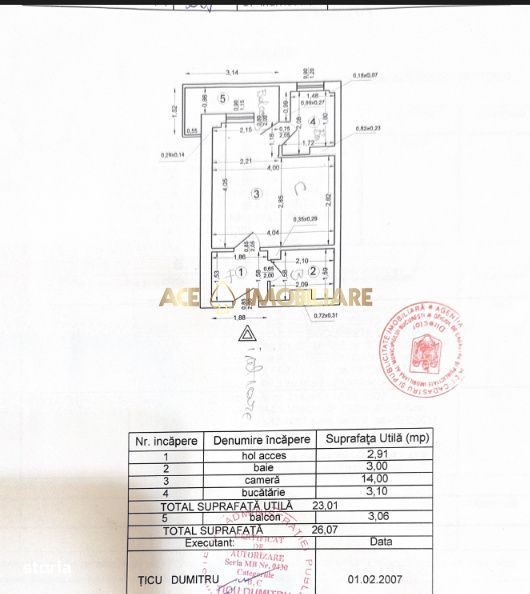 Garsoniera de vanzare | Dristor | Metrou | Bloc reabilitat  | An 1983