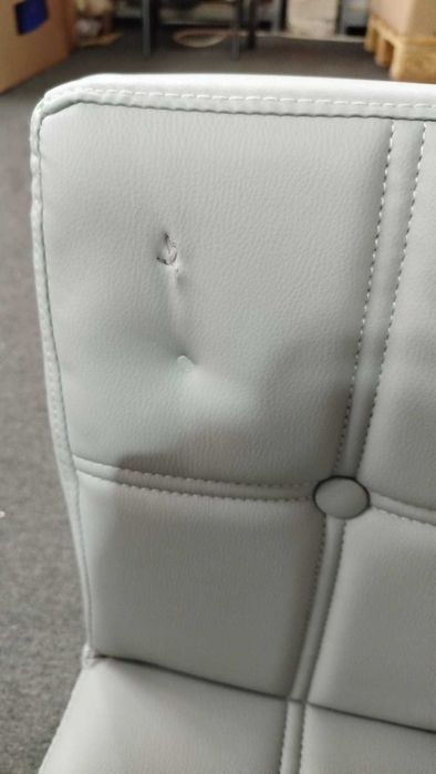 Scaun de bar reglabil gri deschis, 37x10x112 cm, defect estetic