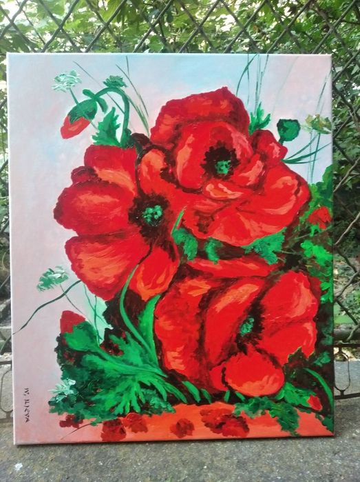 Картина рисувана в/у  платно