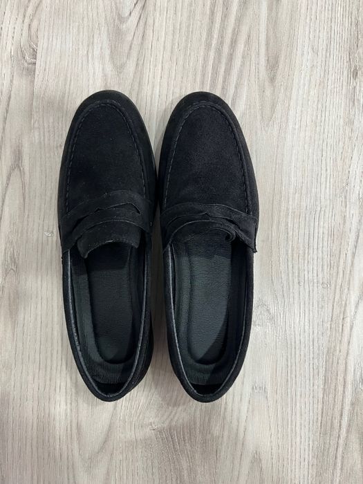 Лоферы из замши.