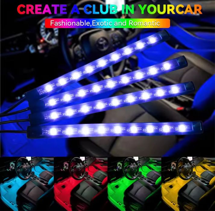 Ambientale Led ideale pentru mașină! RGB
