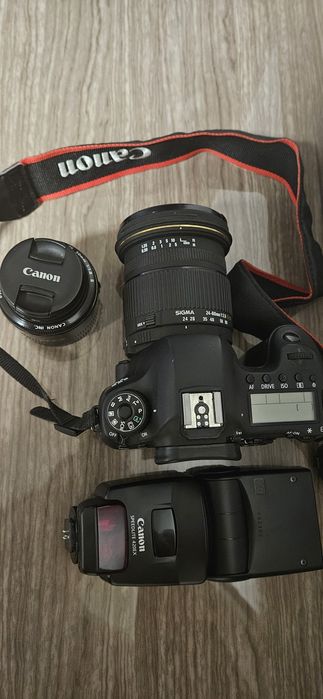 Kit foto complet Canon 6d + obiectiv 50mm 1.8 + obiectiv sigma 24-60