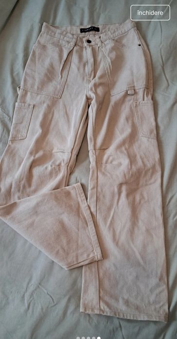 Pantaloni Lioness bej marime XS
