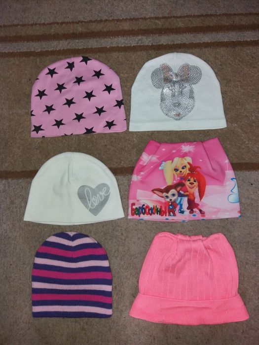 Шапки, перчатки зима , лето .