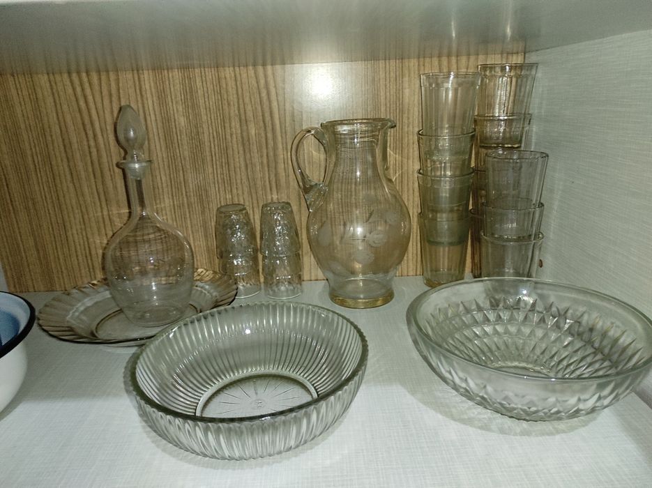 Хрусталь СССР.Стаканы.посуда.Вазы.