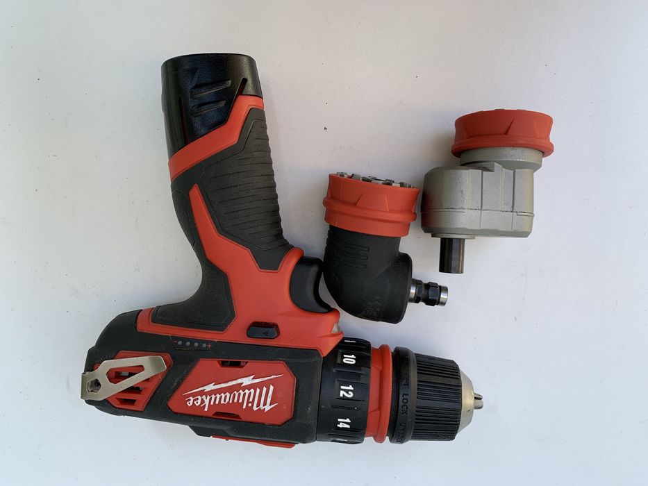 Milwaukee M12 BDDX/ винтоверт с 3 бързо сменяеми глави/+ батерия 2ah.,