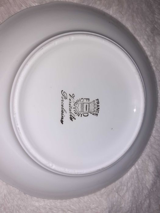 Set cafea portelan frantuzesc F.D. Chauvigny desene asiatice