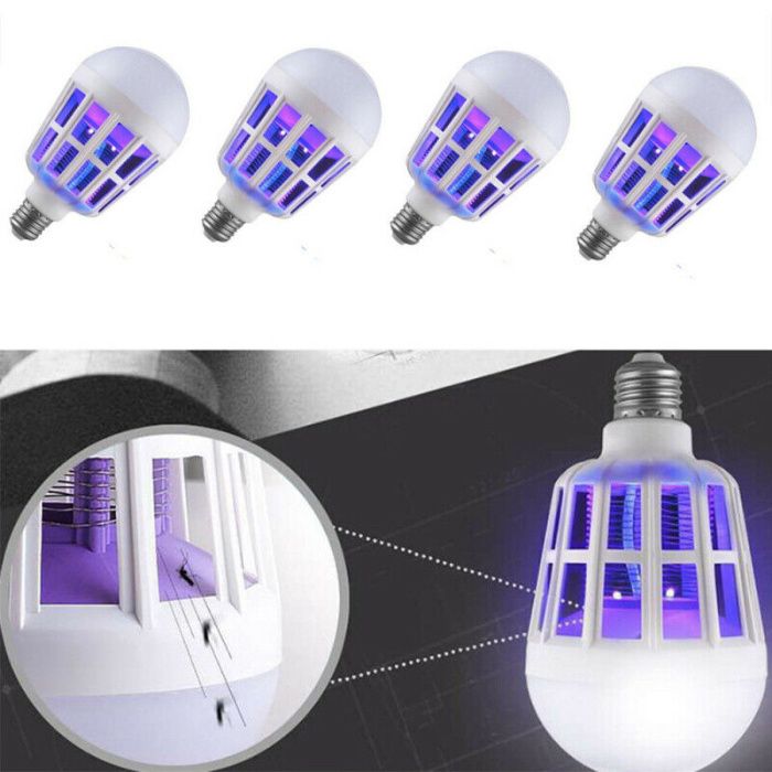 Lampa cu brat flexibil + bec cu LED omoara tantari E27 15W. Noi ambale