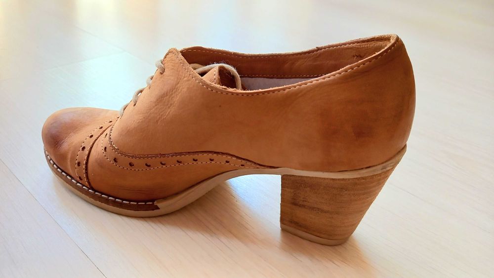 Pantofi/botine artizanale damă, din piele naturală, made in Italy
