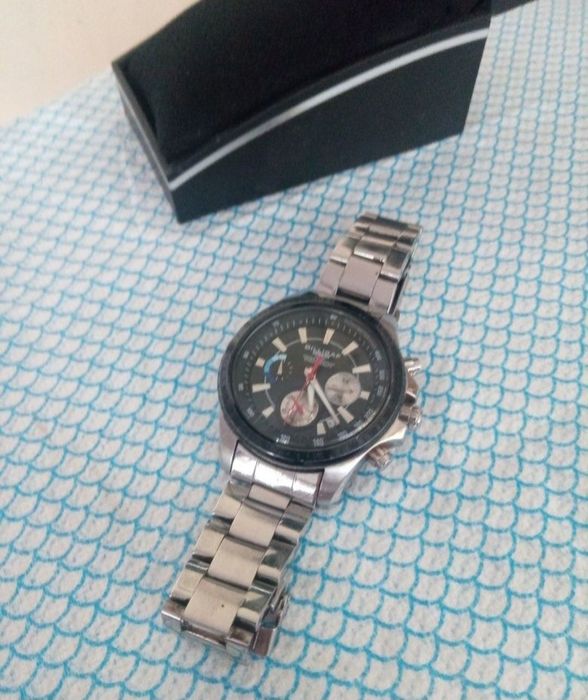 Ceas Barbat Dilligaf Steel DS7 / Chronograph / Tahimetru / stare buna