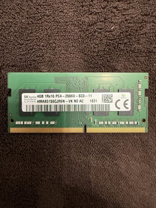 RAM за лаптоп 4GB 1Rx16 PC4 - 2666V