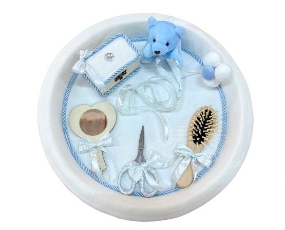 Set tavita mot/turta, 6 piese din catifea