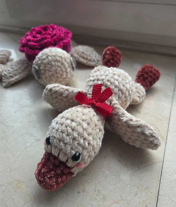 Плетени плюшени играчки, ръчна изработка