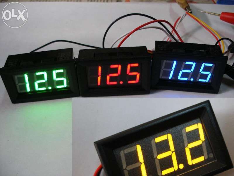 Цифров панелен волтметър DC 0-100v за кола камион каравана мотор и др