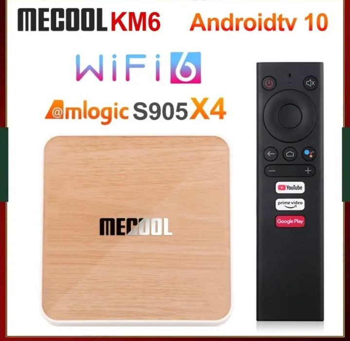 СКИДКА‼️Smartbox Mecool KM6 android 4/64gb.Youtube+Каналлар Бепул.м.у
