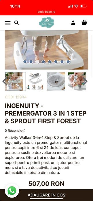 Premergător 3in1 Ingenuity